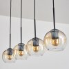 Koyoto pendant light Amber, clear, 4-light sources