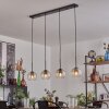 Koyoto pendant light Amber, clear, 4-light sources