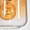 Lauden pendant light Amber, clear, 5-light sources