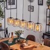Lauden pendant light Amber, clear, 5-light sources