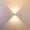 Indore wall light LED aluminium, 2-light sources