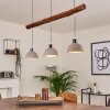 Ambri Pendant Light Light wood, matt nickel, 3-light sources