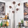 Koyoto floor lamp clear, coppery, 5-light sources