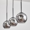 Ripoll pendant light Smoke-coloured, 3-light sources