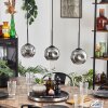 Ripoll pendant light Smoke-coloured, 3-light sources