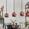 Ripoll pendant light coppery, 3-light sources