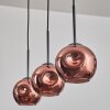 Ripoll pendant light coppery, 3-light sources