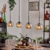 Ripoll pendant light Amber, 4-light sources