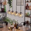 Ripoll pendant light Amber, clear, 4-light sources