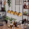 Ripoll pendant light gold, clear, 4-light sources