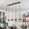Ripoll pendant light gold, clear, 4-light sources