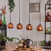 Ripoll pendant light coppery, 4-light sources