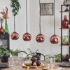 Ripoll pendant light coppery, 4-light sources