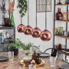 Ripoll pendant light coppery, 4-light sources