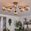 Gastor ceiling light 74 cm Amber, clear, 6-light sources