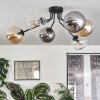 Gastor ceiling light 74 cm Amber, clear, Smoke-coloured, 6-light sources