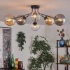 Gastor ceiling light 74 cm Amber, clear, Smoke-coloured, 6-light sources