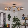 Gastor ceiling light 74 cm Amber, clear, Smoke-coloured, 6-light sources
