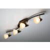 Globo Novara ceiling spotlight gold, rust-coloured, 4-light sources