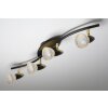 Globo Novara ceiling spotlight gold, rust-coloured, 4-light sources