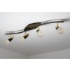 Globo Novara ceiling spotlight gold, rust-coloured, 4-light sources