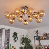Gastor ceiling light 91 cm Amber, 12-light sources