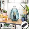 Telhais table lamp, Reading light blue, black, 1-light source
