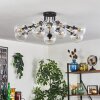 Gastor ceiling light 91 cm clear, 12-light sources