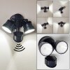 EMMERLEV Outdoor Wall Light LED black, 2-light sources, Motion sensor