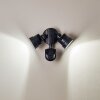 EMMERLEV Outdoor Wall Light LED black, 2-light sources, Motion sensor