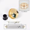 Boza ceiling light Amber, clear, 1-light source
