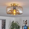 Boza ceiling light Amber, clear, 1-light source