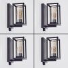 Portalis outdoor wall light black, 1-light source, Motion sensor