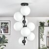 Gastor ceiling light, globe light transparent, 8-light sources