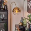 Koyoto globe light, floor lamp, Arch lamps brass, 1-light source