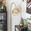 Koyoto globe light, floor lamp, Arch lamps brass, 1-light source