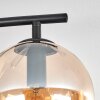 Gastor ceiling light, globe light Amber, 4-light sources