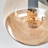 Gastor ceiling light, globe light Amber, clear, Smoke-coloured, 9-light sources