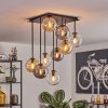 Gastor ceiling light, globe light Amber, clear, Smoke-coloured, 9-light sources