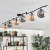 Gastor ceiling light, globe light Amber, Smoke-coloured, 6-light sources