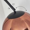 Koyoto globe light, floor lamp, Arch lamps coppery, 1-light source