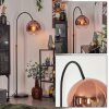 Koyoto globe light, floor lamp, Arch lamps clear, coppery, 1-light source