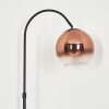 Koyoto globe light, floor lamp, Arch lamps clear, coppery, 1-light source