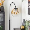 Koyoto globe light, floor lamp, Arch lamps Amber, clear, 1-light source
