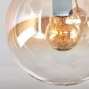 Gastor ceiling light, globe light Amber, clear, Smoke-coloured, 2-light sources