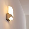 Outdoor Wall Light Clear LED matt nickel, 1-light source