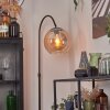 Koyoto globe light, floor lamp, Arch lamps Amber, 1-light source