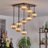 Chehalis ceiling light, globe light Amber, 9-light sources