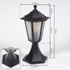 Loria pedestal light black, 1-light source