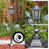 Loria path light black, silver, 1-light source